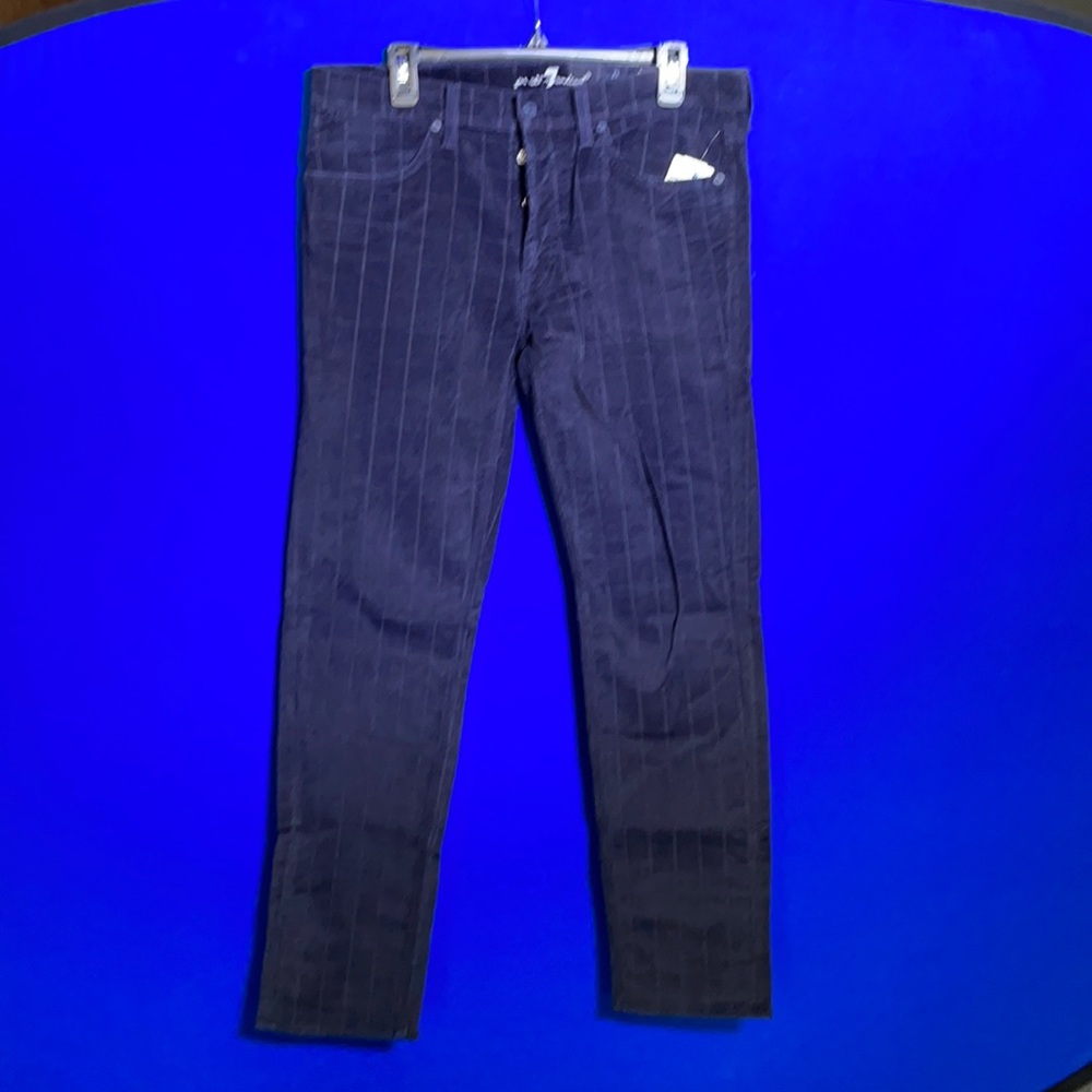 NWT 7 For All Mankind Blue Micro-Cords Size 34